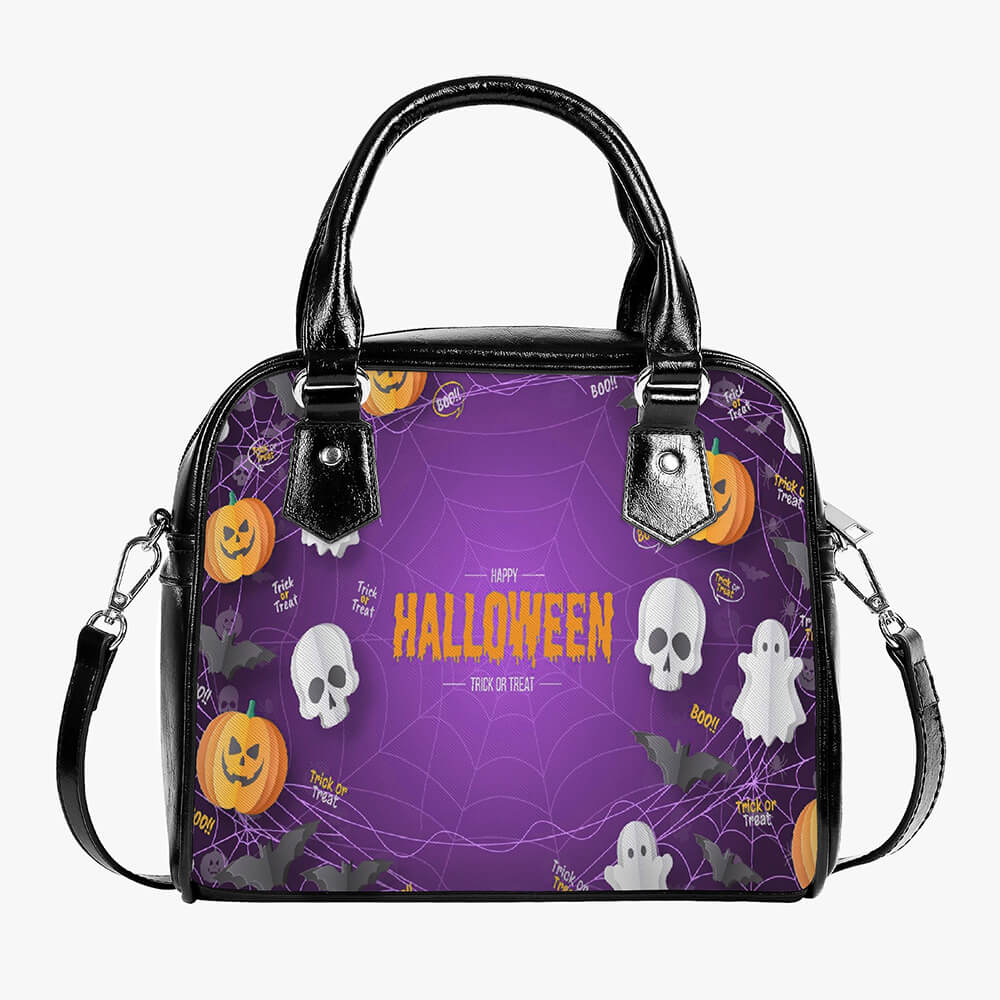 Casual leather bags with halloween elements