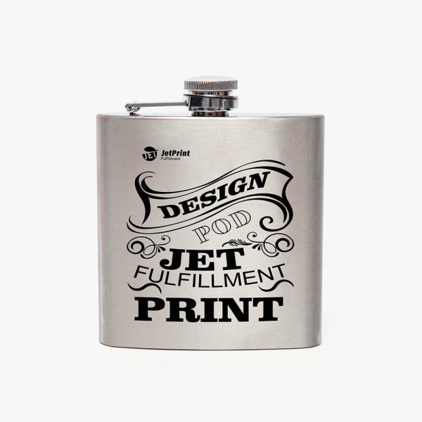 a stainless steel flask with a "jetprint" logo