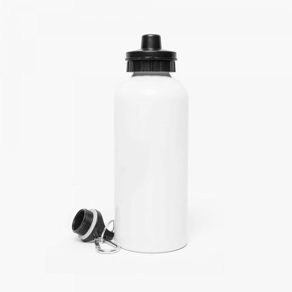 White Stainless Steel Sports Water Bottle