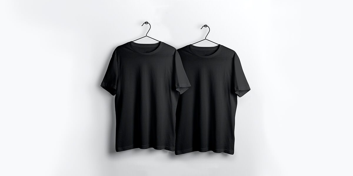 two black t-shirts