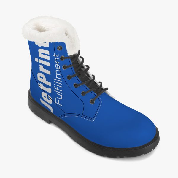 A blue women's mid-boot with the "JetPrnt" logo