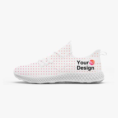 A customizable pair of stylish and breathable knit shoes