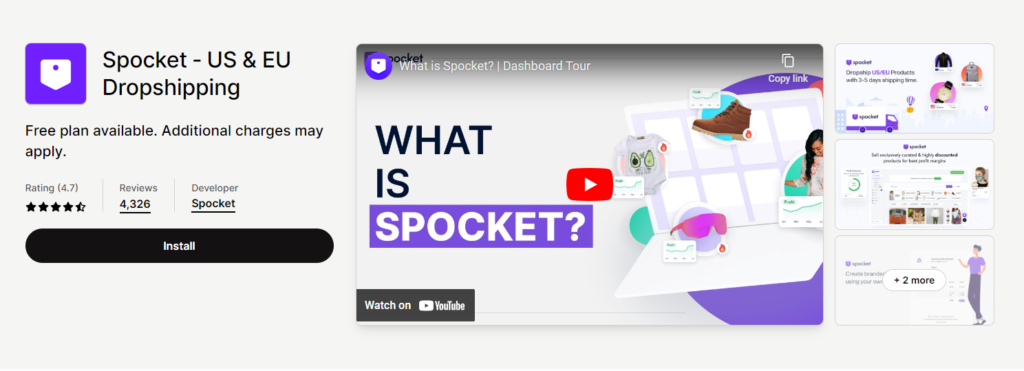 Sprocket dropshipping